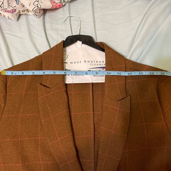 Nordstroms Leith Windowpane Boyfriend Blazer - Picture 5 of 7